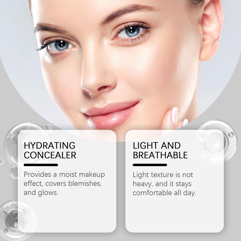 إيلهو خافي عيوب تحت العين - إيلهو، قلم تفتيح فوري، خافي عيوب مقاوم للماء تحت العين، لون فاتح للهالات السوداء (عاجي) - Image 3